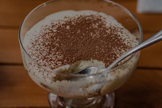 tiramisu dessert with coffee mascarpone